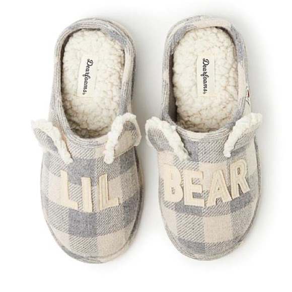 Dearfoams Kids Lil Bear Clog Slipper